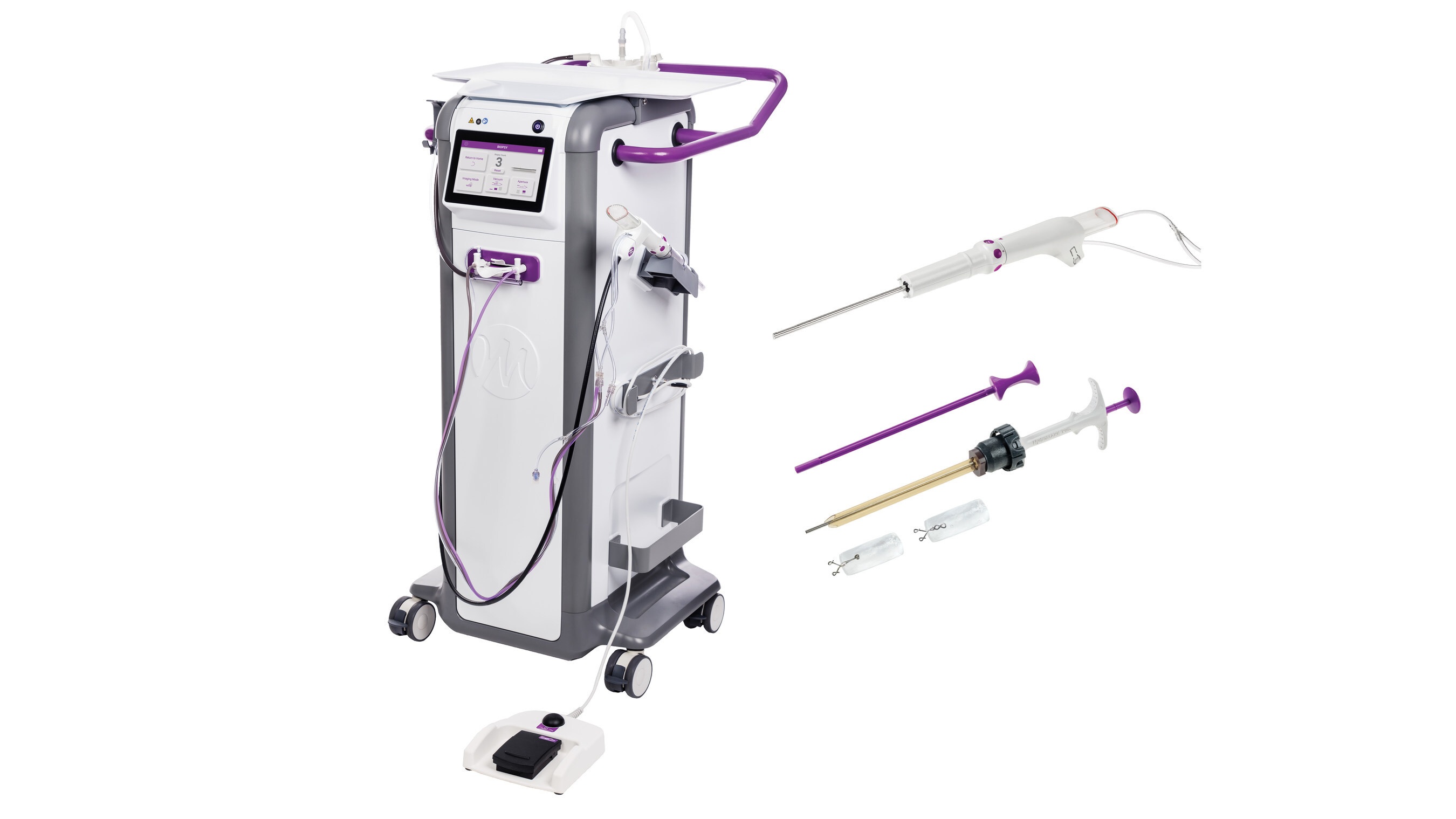 The Mammotome Prima MR system and the HydroMARK Plus marker for MR.