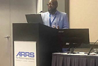 Jamlik-Omari Johnson, MD, presents at ARRS 2026 on how emergency radiologists can brace for future workforce trends, including staffing challenges and increased patient and imaging volume.