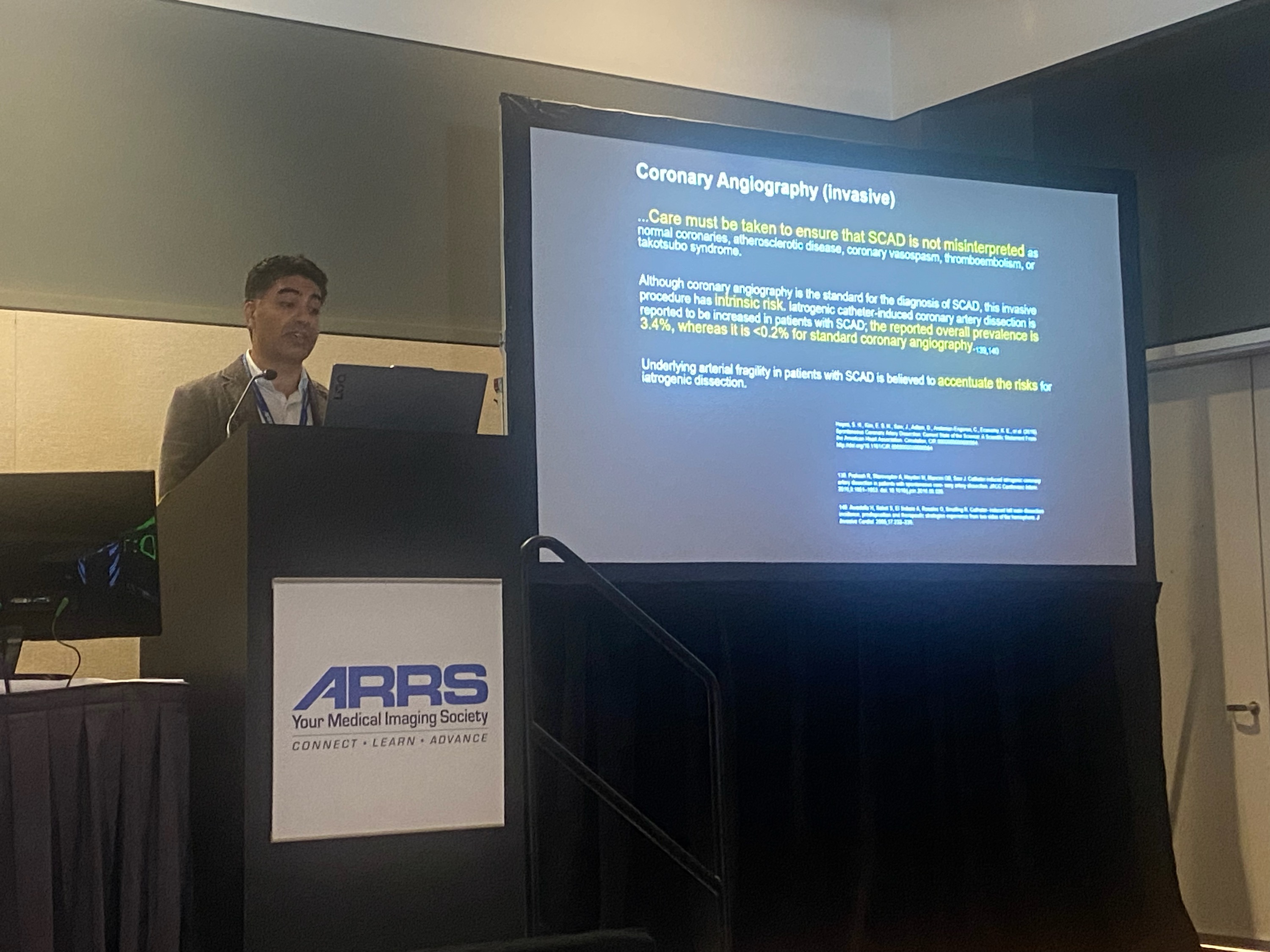 Brian Ghoshhajra, MD, presents the case for CT angiography (CTA) as an optimal imaging test for sudden coronary artery dissection (SCAD) at ARRS 2026.