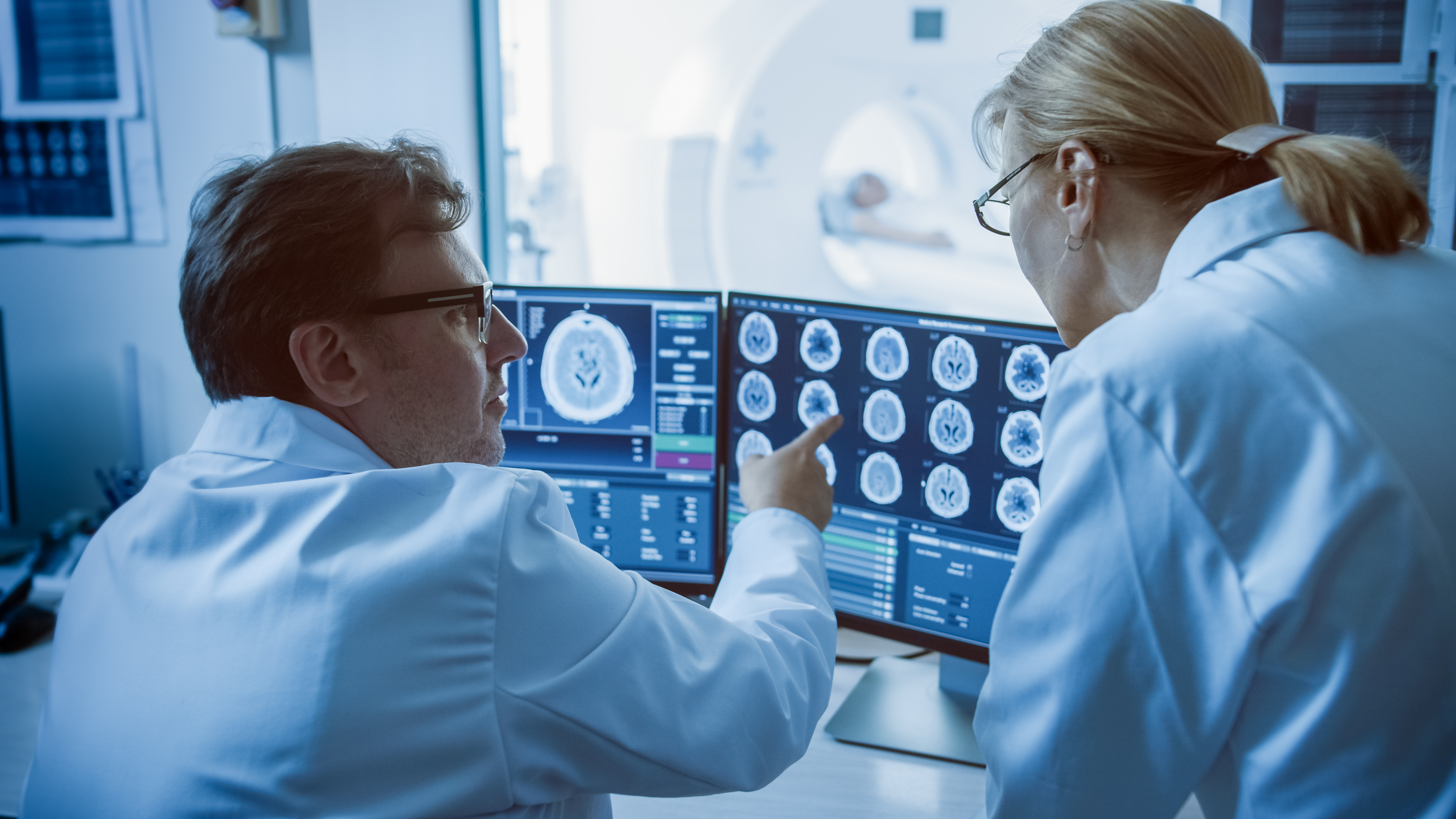 Ct Scanner Control Room2 Radiologist