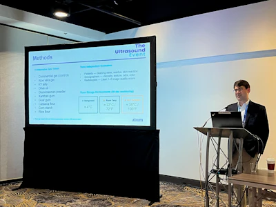Keith Barron, MD, shares findings at AIUM 2026 on which ultrasound gel alternatives may be best for different environments in low-resource settings.