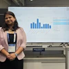 Joshita Majumdar, PhD candidate in electrical and computer engineering, presented a snapshot of 7T MRI research based at the Auburn University Neuroimaging Center in Alabama. Other team members not pictured include Nguyen Phuoc Huynh and Adil Bashir, PhD, both of Auburn’s Samuel Ginn College of Engineering, and Lavanya Sankaran of California Health Sciences University in Fresno, CA.