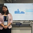 Joshita Majumdar, PhD candidate in electrical and computer engineering, presented a snapshot of 7T MRI research based at the Auburn University Neuroimaging Center in Alabama. Other team members not pictured include Nguyen Phuoc Huynh and Adil Bashir, PhD, both of Auburn’s Samuel Ginn College of Engineering, and Lavanya Sankaran of California Health Sciences University in Fresno, CA.