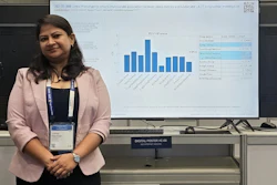 Joshita Majumdar, PhD candidate in electrical and computer engineering, presented a snapshot of 7T MRI research based at the Auburn University Neuroimaging Center in Alabama. Other team members not pictured include Nguyen Phuoc Huynh and Adil Bashir, PhD, both of Auburn’s Samuel Ginn College of Engineering, and Lavanya Sankaran of California Health Sciences University in Fresno, CA.