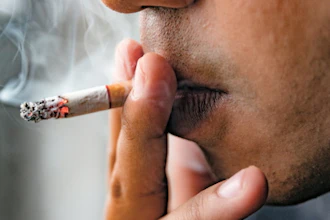 Cigarette Smoker Closeup 400