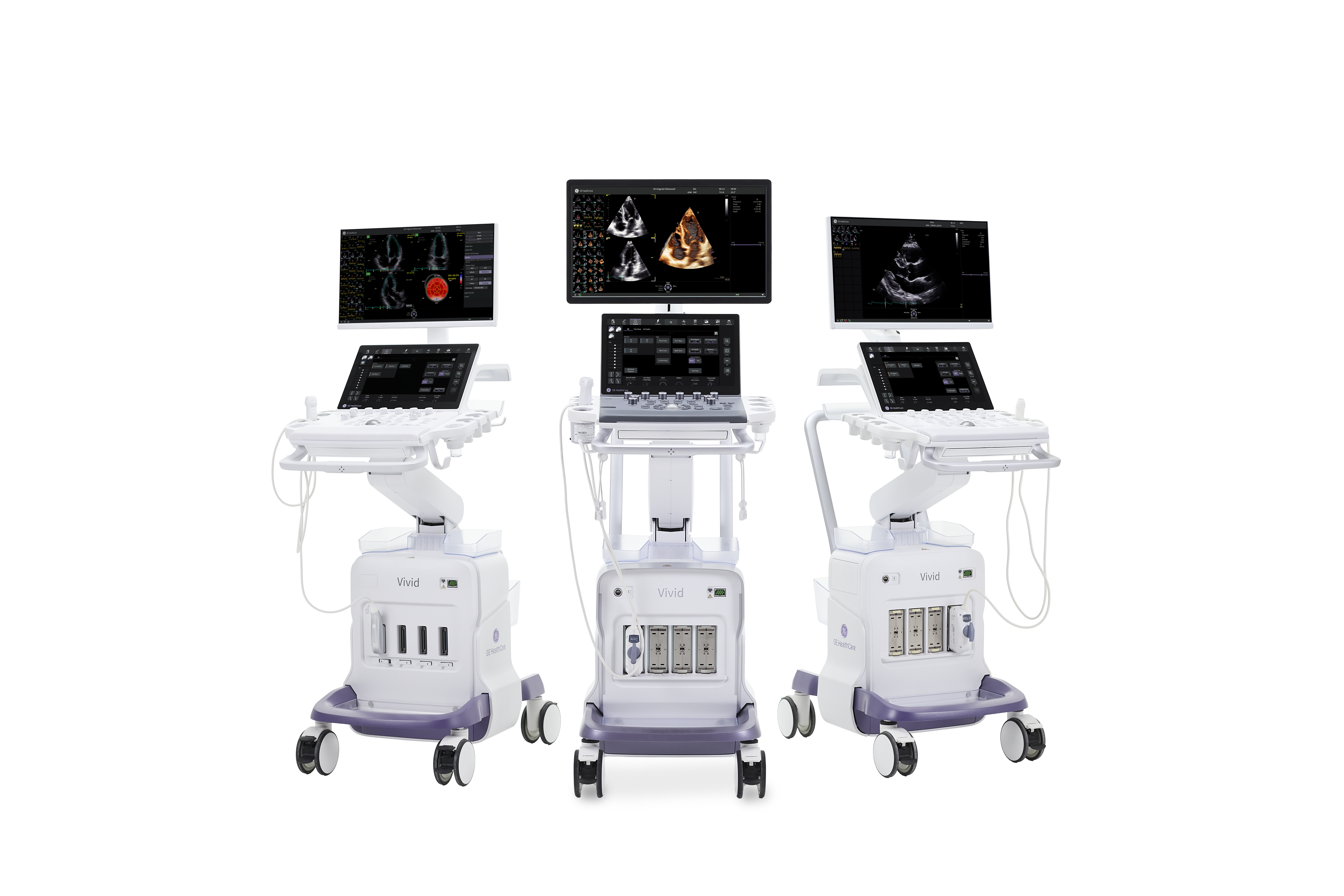 From left to right: Vivid Explorer, Vivid Advanced, and Vivid Focus