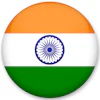 India Flag Button 400