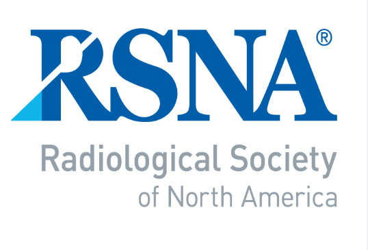 RSNA Radiological Society of North America logo with blue geometric design