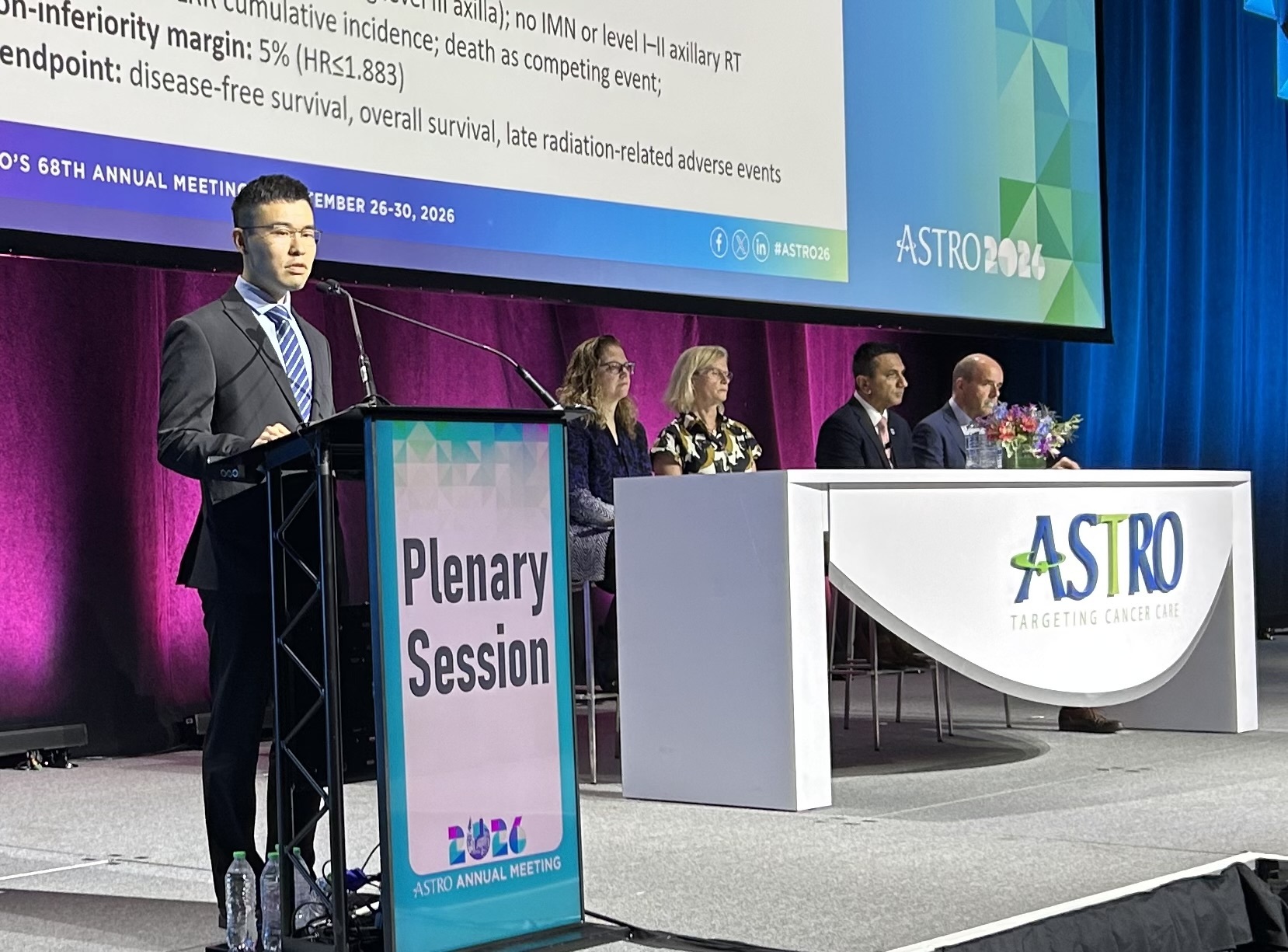 Guang-Yi Sun, MD, of the Chinese Academy of Medical Sciences in Beijing, China, discusses 10-year outcomes of hypofractionated radiotherapy in high-risk breast cancer.