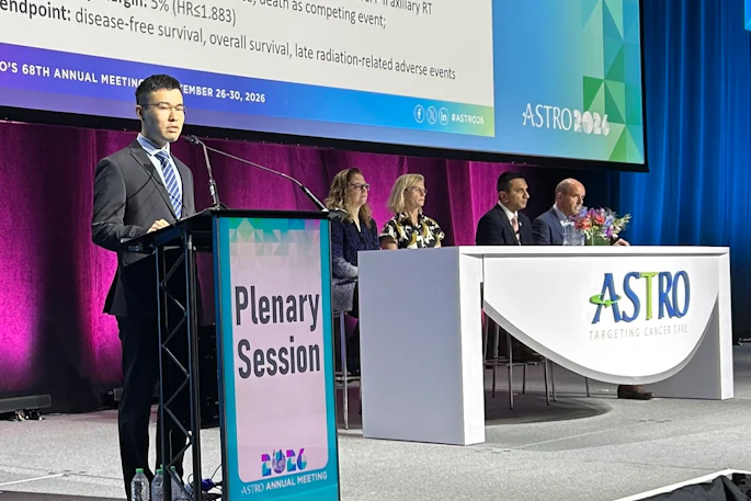 Guang-Yi Sun, MD, of the Chinese Academy of Medical Sciences in Beijing, China, discusses 10-year outcomes of hypofractionated radiotherapy in high-risk breast cancer.