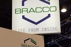 Bracco company logo with navy geometric design and 'Life From Inside' tagline on white signage