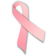 Pink awareness ribbon symbol representing breast cancer support and advocacy