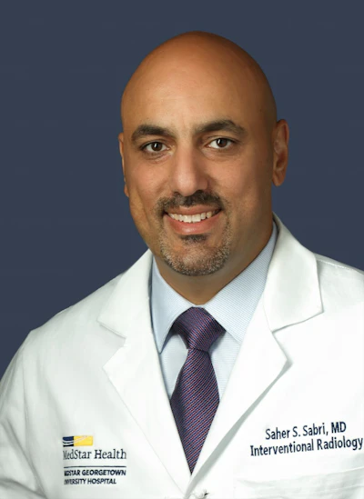 Saher S. Sabri, MD, interventional radiologist at MedStar Georgetown University Hospital, professional headshot